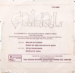 K. L. Saigal - Zindgi / Debdas (45-RPM)