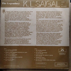 K. L. Saigal - The Legendary K. L. Saigal (Vinyl)