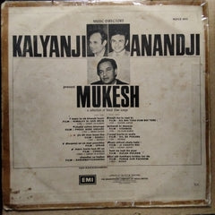 Kalyanji Anandji* Present Mukesh  - A Selection Of Hindi Film Songs (Vinyl)