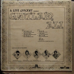 Ghulam Ali  - A Live Concert (Ghazals) (Vinyl)