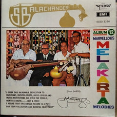 S. Balachander - Marvellous Melakarta Melodies - Album 12 (Vinyl)