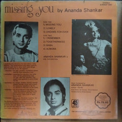 Ananda Shankar - Missing You (Vinyl)