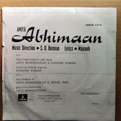 S.D.Burman - Abhimaan (45-RPM)