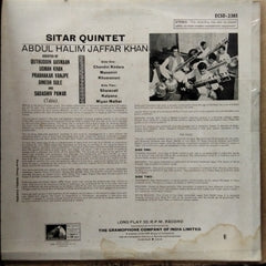 Abdul Halim Jaffer Khan - Sitar Quintet (Vinyl)