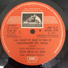 Amjad Ali Khan - Live At Shanmukhanand Hall, Bombay (Vinyl)