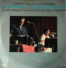 Mukesh & Lata Mangeshkar - A Tribute To Mukesh By Lata Mangeshkar (Live Recordings Of Concerts In U•S•A• And Canada-August 1976) (Vinyl) (2)