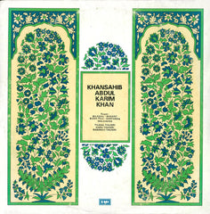 Abdul Karim Khan - Khansahib Abdul Karim Khan (Vinyl)