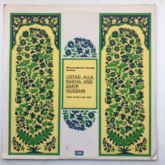Alla Rakha And Zakir Hussain - Percussion From India (Tabla In Solo And Duet) (Vinyl)