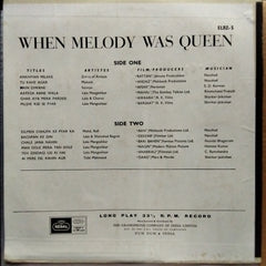 Various - When Melody Was Queen (Vinyl)