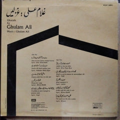 Ghulam Ali - Ghazals By Ghulam Ali (Vinyl)