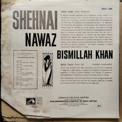 Shehnai Nawaz Bismillah Khan - Raga Malkauns • Raga Des-Tilak Kamod (Vinyl)