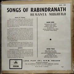 Hemanta Mukherji - Songs Of Rabindranath (Vinyl)