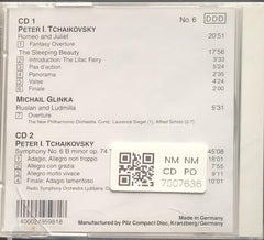 Peter I. Tchaikovsky, Michail Glinka - Romeo and Juliet / The Sleeping Beauty / Symphony No. 6 "Pathétique" (CD) (2)
