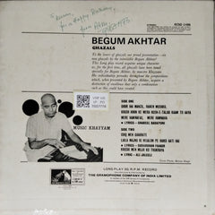 Begum Akhtar, Khayyam - Ghazals (Vinyl)