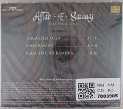 Ustad Sabri Khan - Aftab-E-Sarangi (CD)