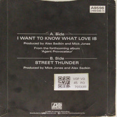 Foreigner - I Want to Know What Love Is (45-RPM)