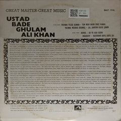 Ustad Bade Ghulam Ali Khan - Sings Thumris (Vinyl)