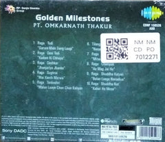 Pt. Omkarnath Thakur - Golden Milestones (CD)