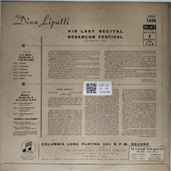 Dinu Lipatti - His Last Recital - Besançon Festival (Vinyl)