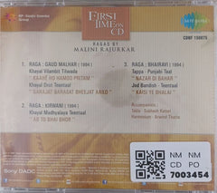 Malini Rajurkar - First Time On CD (CD)