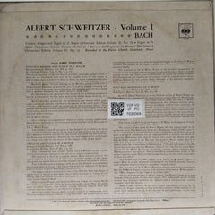 Albert Schweitzer - Bach Organ Music Vol. I (Vinyl)