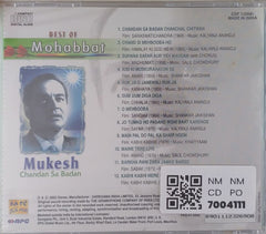 Mukesh - Best of Mohabbat: Chandan Sa Badan (CD)