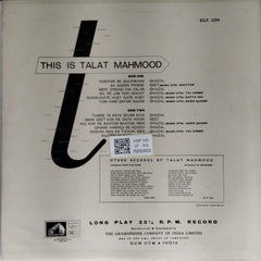 Talat Mahmood - This is Talat Mahmood (Vinyl)