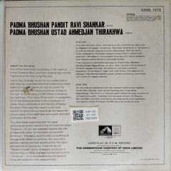 Pandit Ravi Shankar, Ustad Ahmedjan Thirakhwa - Padma Bhushan Pandit Ravi Shankar & Padma Bhushan Ustad Ahmedjan Thirakhwa (Vinyl)