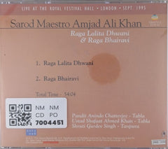 Amjad Ali Khan - Raga Lalita Dhwani & Raga Bhairavi (CD)