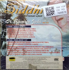 Pt. Bhimsen Joshi - Siddhi: In Eternal Quest (CD)