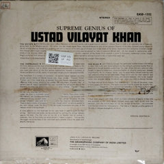 Ustad Vilayat Khan - The Supreme Genius of Ustad Vilayat Khan (Vinyl)