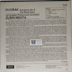 Zubin Mehta - Dvořák: Symphony No. 8, The Wood Dove (Vinyl)