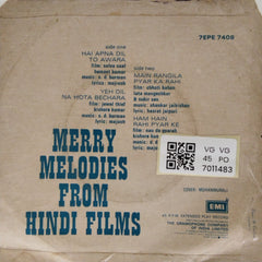 S. D. Burman, Shankar Jaikishan - Merry Melodies from Hindi Films (45-RPM)