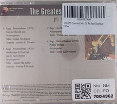 Ravi Shankar - The Greatest Hits of Pt. Ravi Shankar (CD)