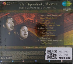 Ustad Nazakat Ali, Ustad Salamat Ali - The Unparalleled Maestros (CD)