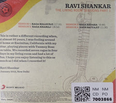 Ravi Shankar - The Living Room Sessions Part 1 (CD)