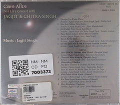 Jagjit Singh, Chitra Singh - Come Alive: In a Live Concert with Jagjit & Chitra Singh (CD) (2)