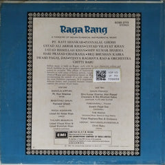 Ravi Shankar, Pannalal Ghosh, Ali Akbar Khan, Vilayat Khan, Bismillah Khan, Shiv Kumar Sharma, Hari Prasad Chaurasia, Brij Bhushan Kabra, Swami Pagal Das, Vijaya Raghava Rao, Chitti Babu - Raga Rang (Vinyl)