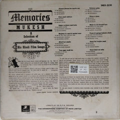 Mukesh - Memories (Vinyl)