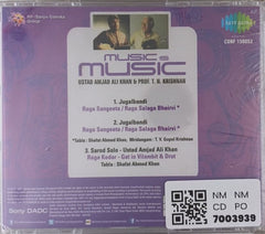 Ustad Amjad Ali Khan, Prof. T. N. Krishnan - Music is Music (CD)