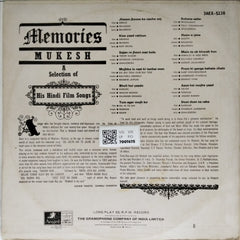 Mukesh - Memories (Vinyl)