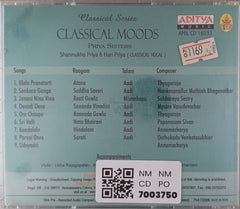 Priya Sisters - Classical Moods (CD)