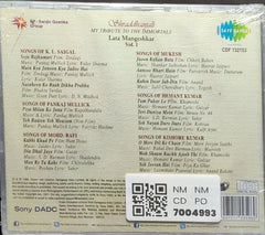 Lata Mangeshkar - Shraddhanjali: My Tribute to the Immortals Vol. 1 (CD)
