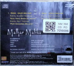 Kishori Amonkar - Malhar Malika (CD)