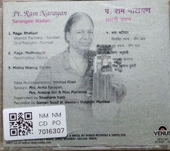 Pt. Ram Narayan - Sarangee Wadan (CD)