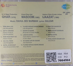 Rahul Dev Burman - Ghar / Masoom / Ijaazat (CD)