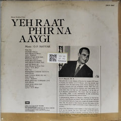 O. P. Nayyar - Yeh Raat Phir Na Aaygi (Vinyl)