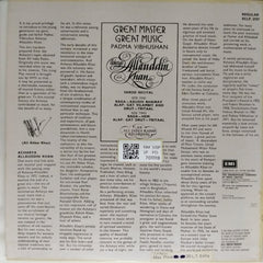 Acharya Allauddin Khan - Great Master Great Music (Vinyl)