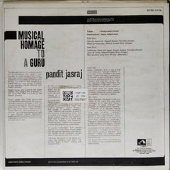 Pandit Jasraj - Musical Homage to a Guru (Vinyl)