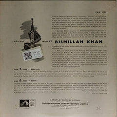 Bismillah Khan - Raga - Bageshri Raga - Sohoni (Vinyl)